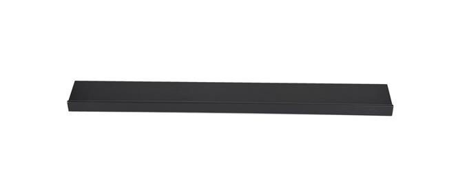 <b>H43S</b>
Beskrivelse
Hylde i massiv fyrretræ, malet i dækkende sort.
Længde 43 cm
Dybde 6,4 cm.
Pris 249,- kr.